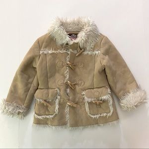 GAP Toddler Girls Faux Shearling Jacket size XS/S (4-7)